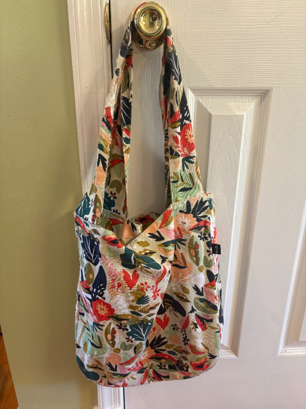 Cotton Flowered Tote